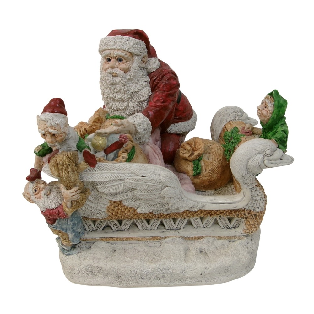 United Design Legend of Santa Claus Packing Sleigh Figurine 1987 Limited Edition
